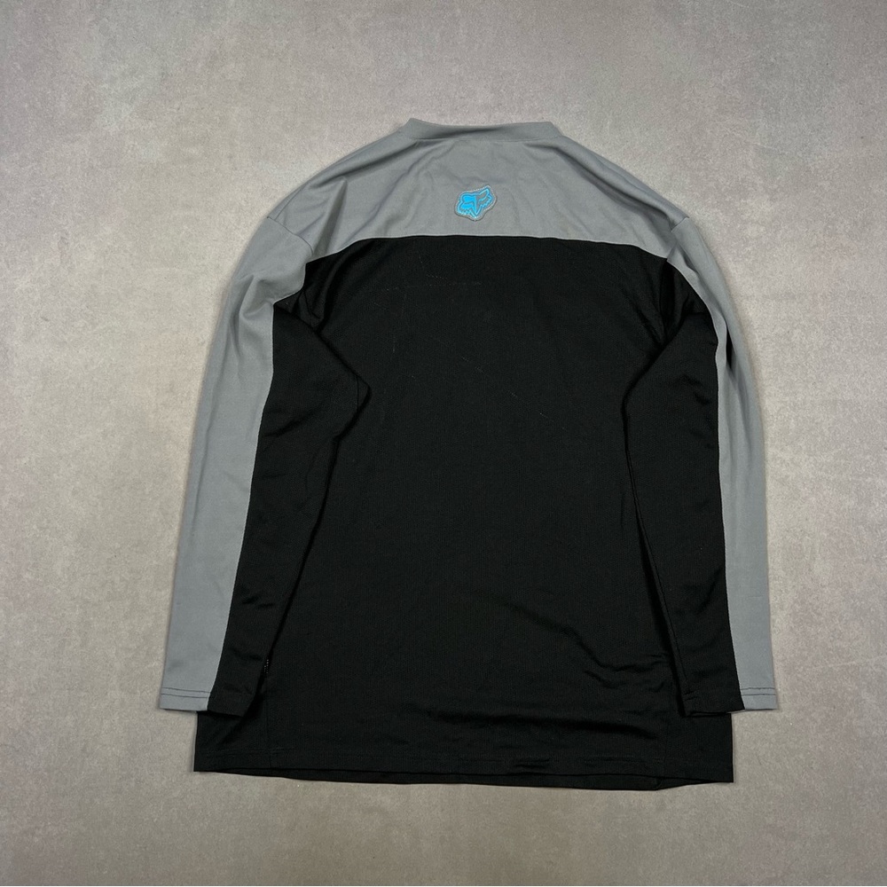 Fox Racing Jersey Black and Gray Long Sleeve Tee with Dynamic Graphic - Picture 2 of 4